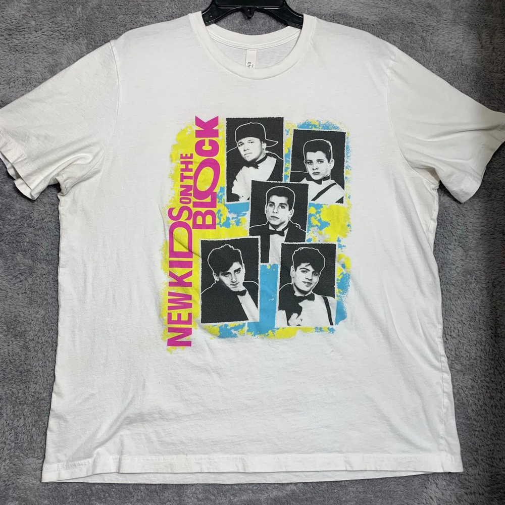 Bella + Canvas New Kids On The Block T-Shirt‎ Unisex XL White 2022 Mix Tape Tour
